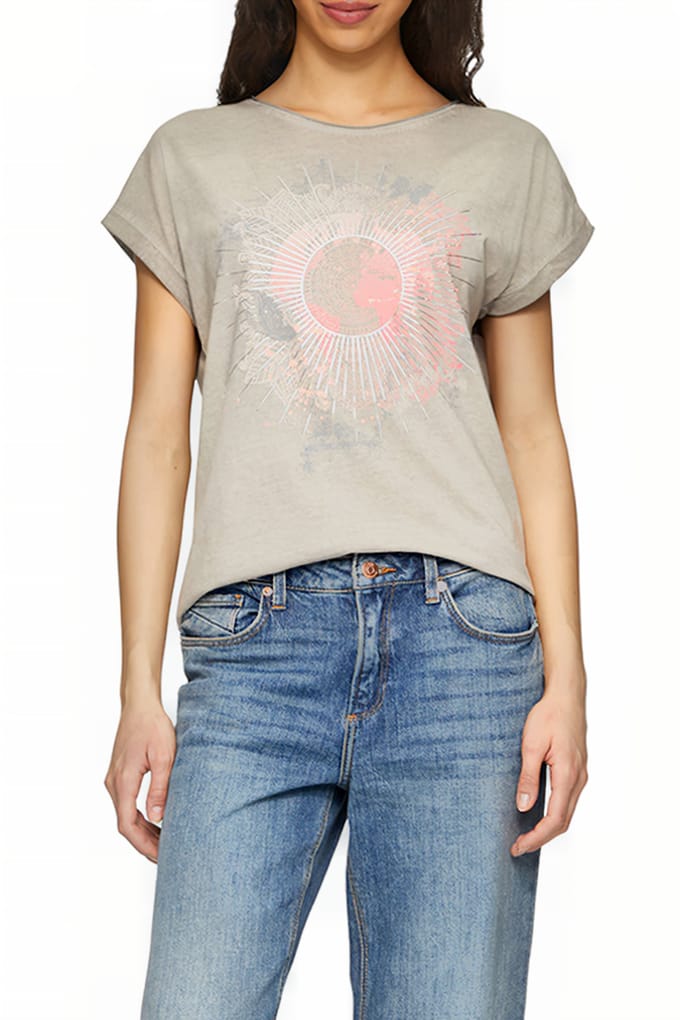 Dames-T-shirt oversized QS