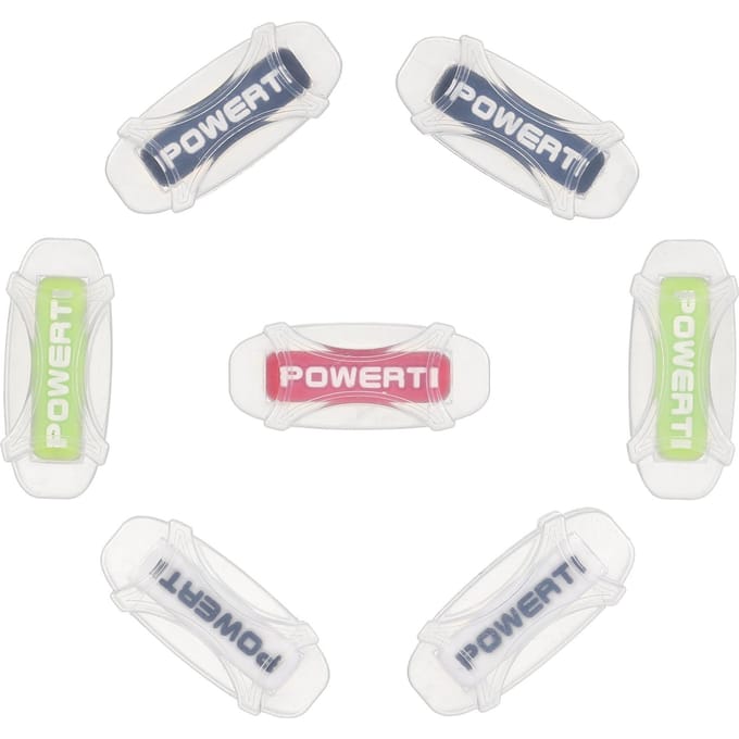 Pack de 7 amortisseurs de vibrations de tennis pour raquette de tennis Pack of 7 white
