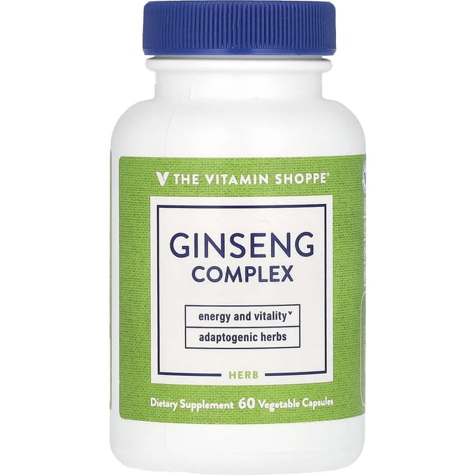 The Vitamin Shoppe, Complexe de Ginseng, 60 Gélules Végétales