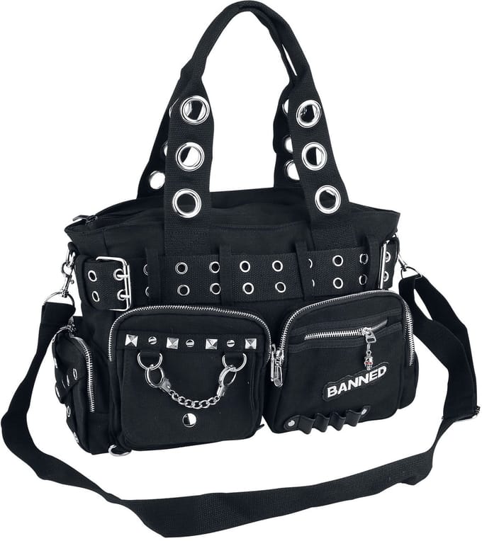 Banned Handtas - Studs - voor Vrouwen - zwart