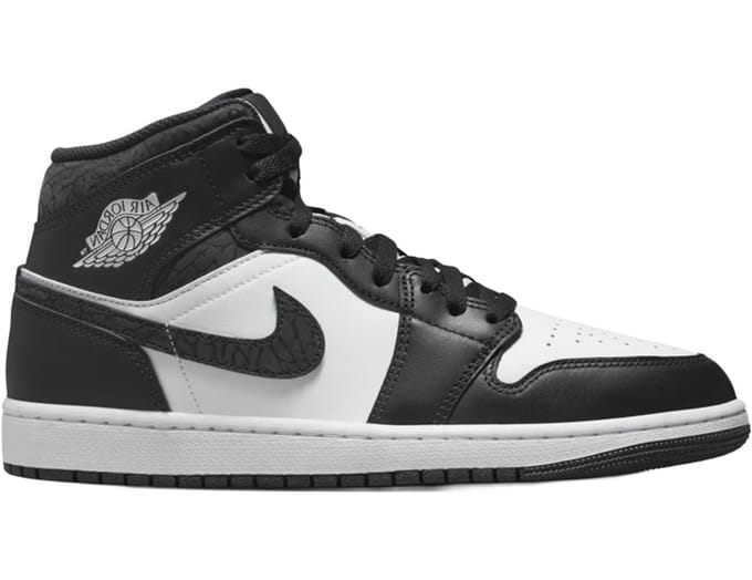 Air Jordan 1 Mid SE Panda Olifant Heren Sneakers Zwart Off-Noir Wit FB9911-001 40.5