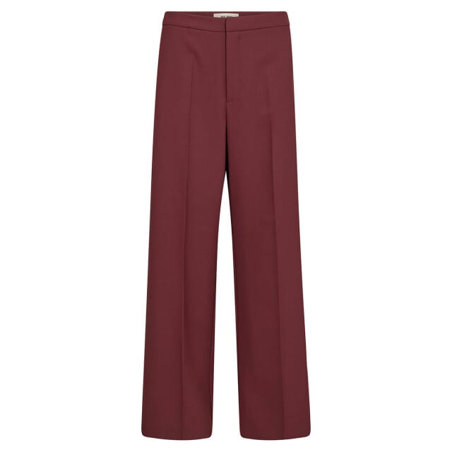 wide fit broek met persplooien model 'Leya'