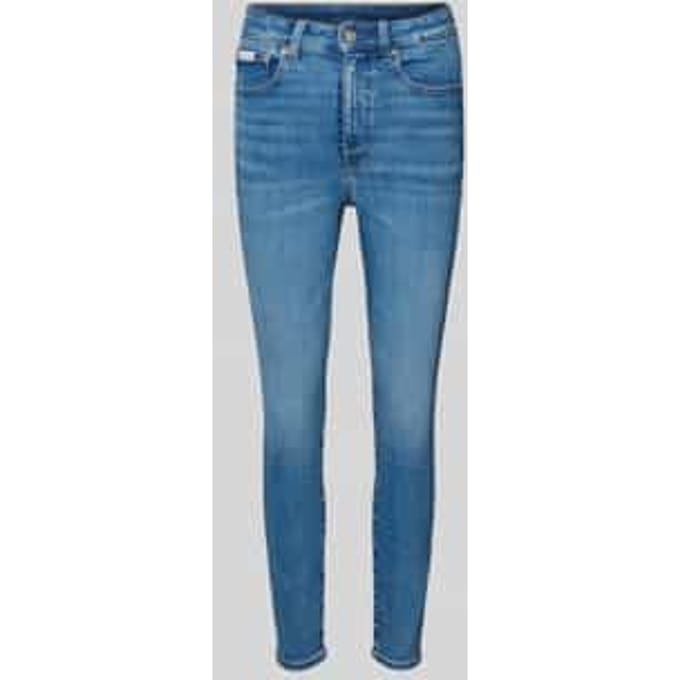 Skinny fit jeans van katoenmix