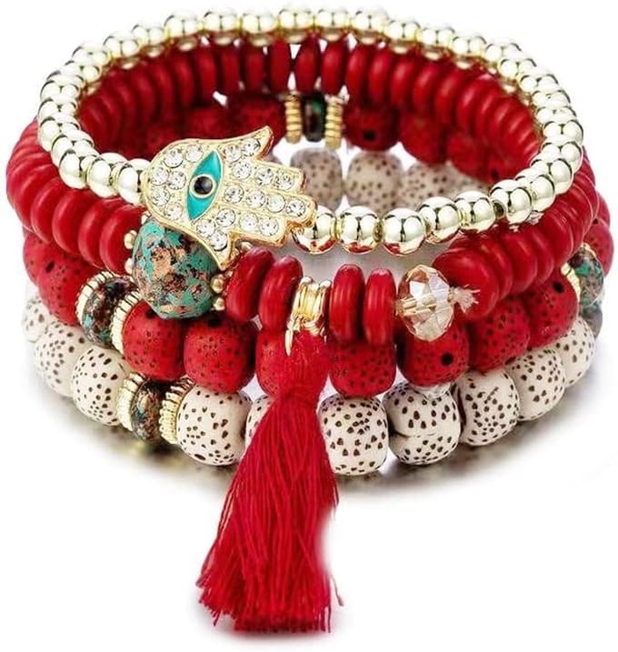 Dames kralenarmband set