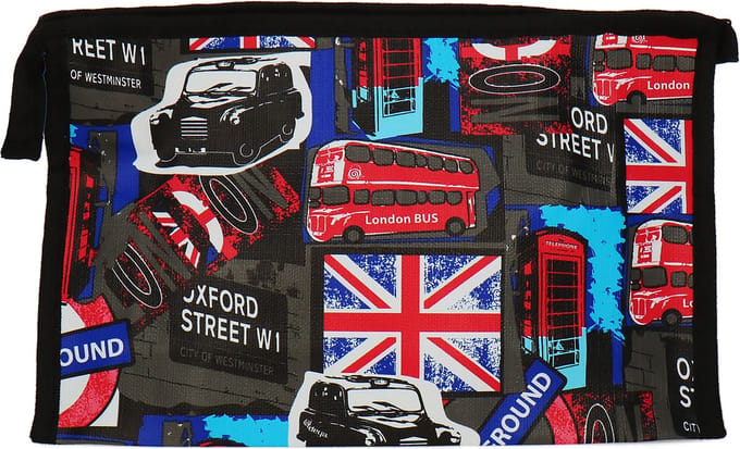 Royal London Theme Cosmetic Bag - 24 x 15 x 7 cm