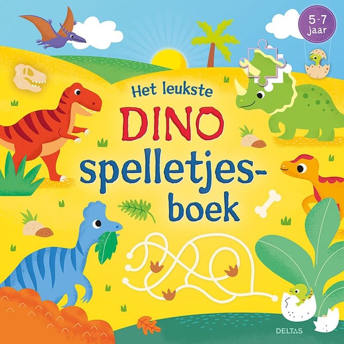 Het leukste dino spelletjesboek Educatieve boeken (spelletjes en raadsels)