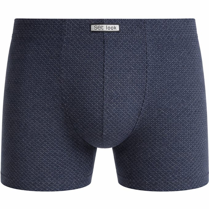 Set heren boxershort microfiber - Milano - Blauw / L
