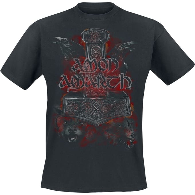 Amon Amarth T-shirt - Crows And Wolves - S tot 4XL - voor Mannen - zwart