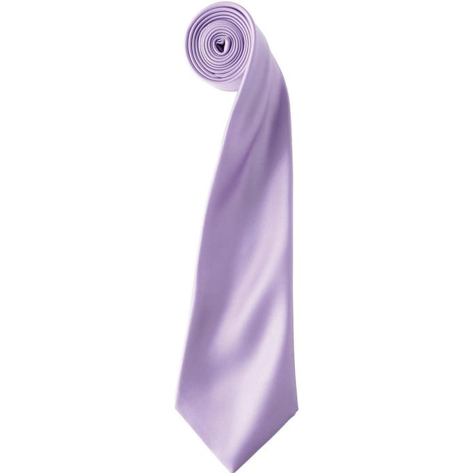 Premier Kleurencollectie Satijnen Stropdas (Lila)