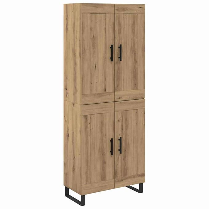vidaXL - Highboard - 2 - st - Artisan - Eiken - 69,5 - x - 34 - x - 180 - cm
