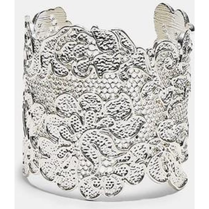 Stradivarius Armband met kanteffect  Grijs OS