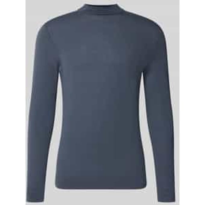 Slim fit shirt met lange mouwen van zuivere scheerwol model 'Arwon'