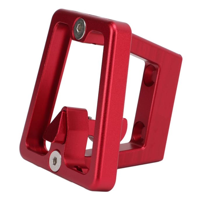 Support Avant Pliant pour Vélo Alliage d'Aluminium Support de Sacoche de Vélo Base de Montage pour BromptonRouge