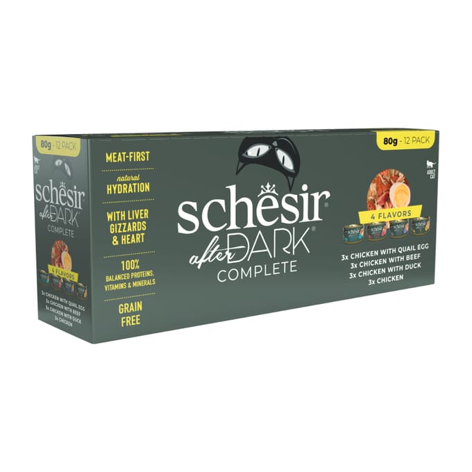 Schesir After Dark Bouillon Variatie-Pack - 12 x 80 gr
