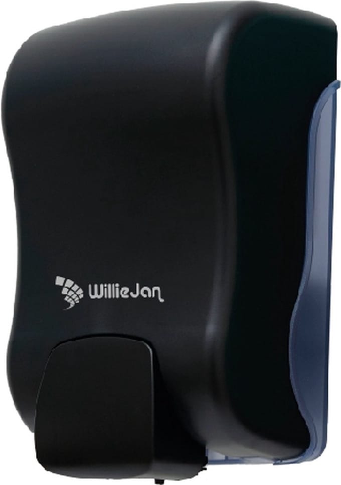 WillieJan zeepdispenser Alicate – Professionele kwaliteit – Zwart – 875 ml – Geschikt voor openbare ruimten