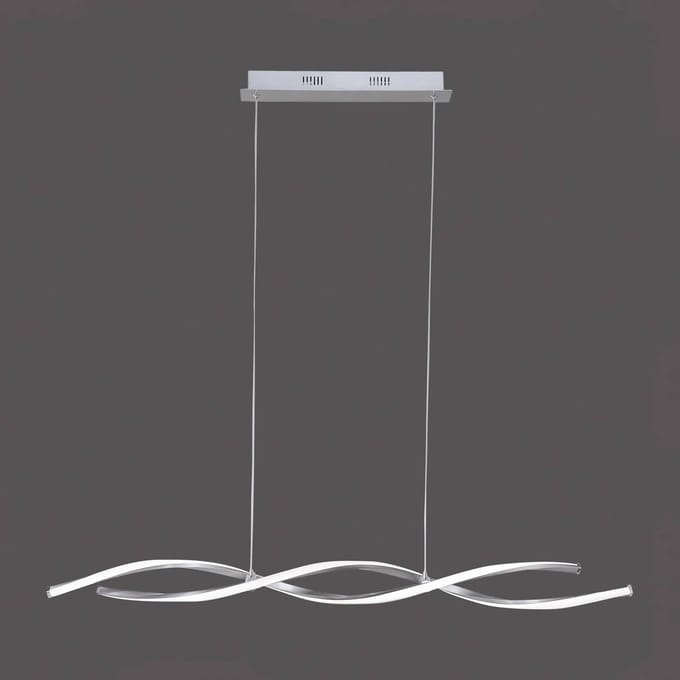 Paul Neuhaus LED hanglamp Polina, zilver, metaal, dimbaar