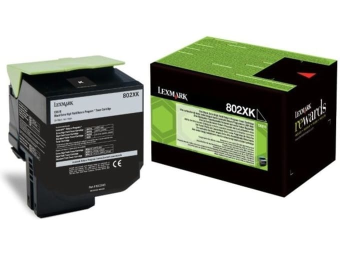 Lexmark 80C2XK0 (802XK) Toner Zwart Extra hoge capaciteit