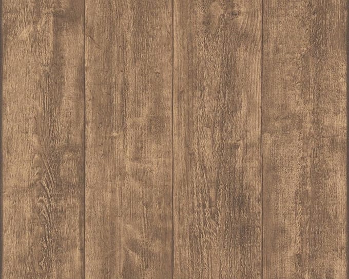 HOUTEN PLANKEN BEHANG | industrieel - Bruin - A.S. Création Elements 2