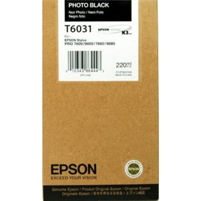 Epson T6031 Zwart - Inktpatroon Photo black