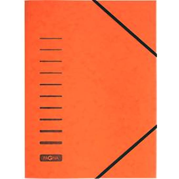 PAGNA elastomap, A4, elastieksluiting, 25 stuks, oranje