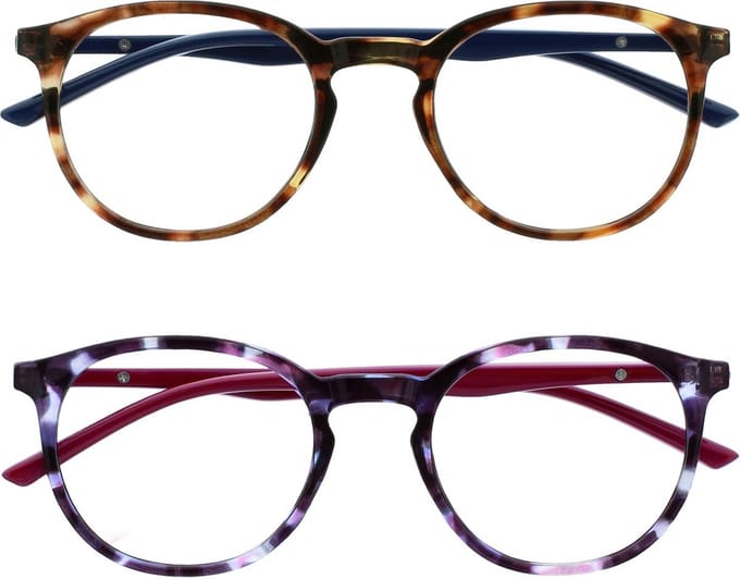 2x Blauw Licht Blokkerende Bril Computer Gaming Unisex