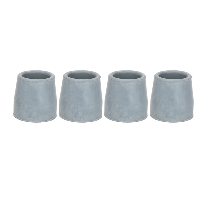 10 stuks Rubberen Krukdop Set Professionele Grijze Wandelstok Walker Dop Vervangingsaccessoire 1,1 Inch black