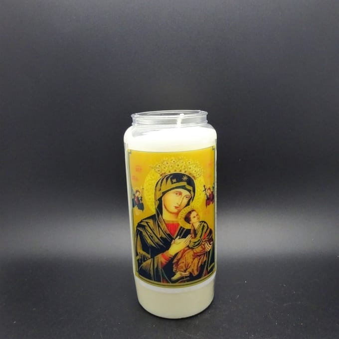 Noveenkaars Heilige Vrouw 018 - 6 dagen brander (5 stuks)