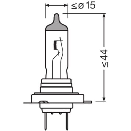 Gloeilamp, grootlicht/dagrijverlichting NIGHT BREAKER® SILVER ams-OSRAM 64210NBS-1BL