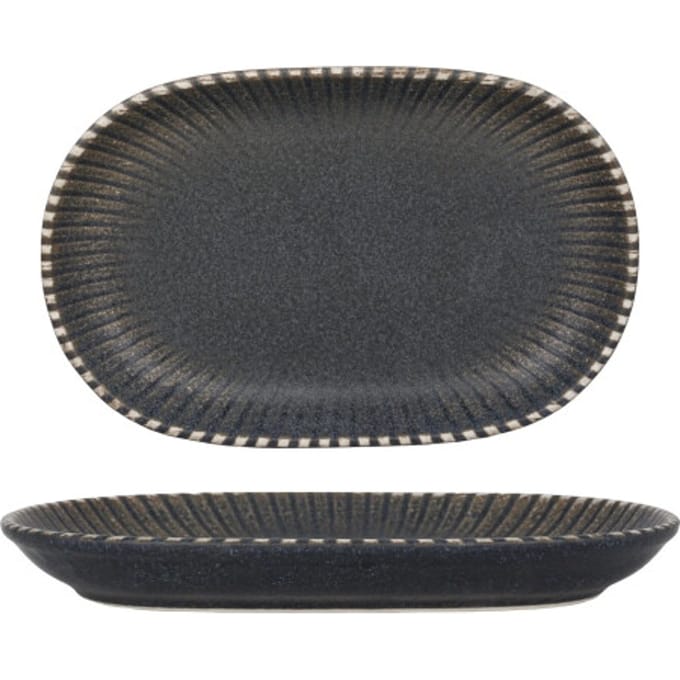 ID Fine Serveerschaal - Reckless - Porselein - 23 cm - set van 2