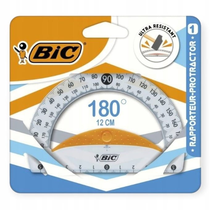 BIC Hoekmeterbeschermer 12cm - Transparant met Antislipgreep