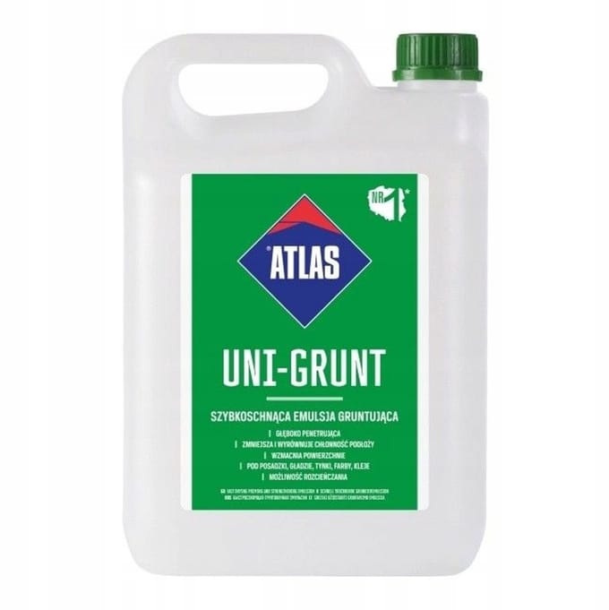Atlas UNI-GRUNT - Diep Penetrerende Primer - 5L - Sneldrogend - Universeel Gebruik