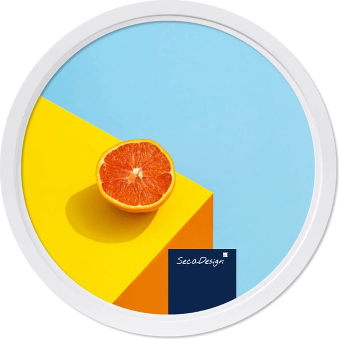 Ronde fotolijst - SecaDesign - Ø 13 cm - wit