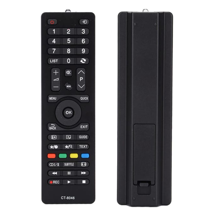 CT‑8046 Télécommande de remplacement Durable Remplacer Télécommande pour TV Toshiba 32D1533DB black