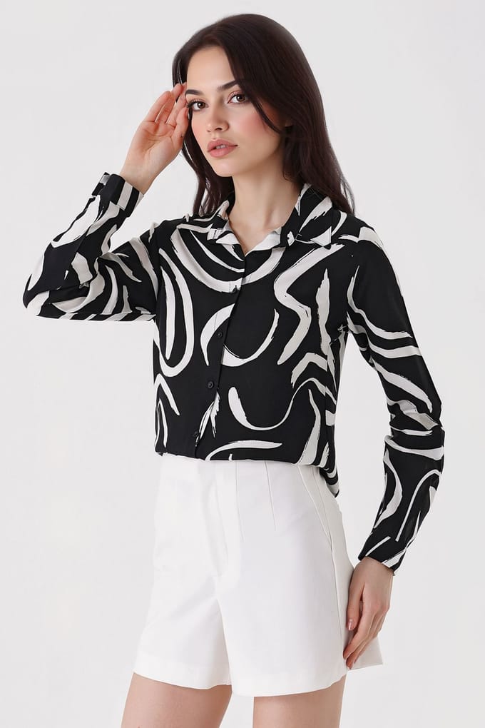 Gestreepte Lange Mouwen Shirt