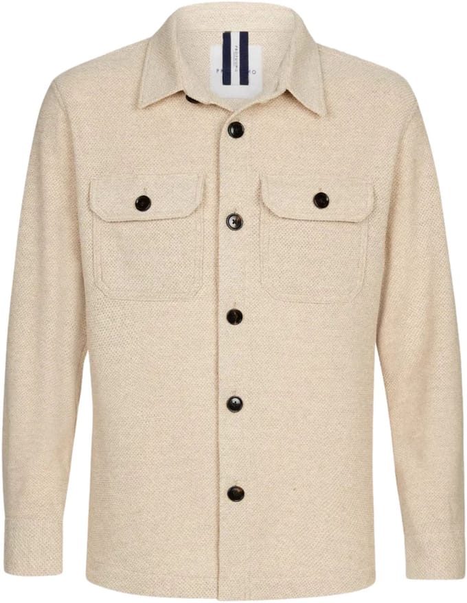 Profuomo - Vest Beige Profuomo Overshirts Beige Ppwf10017