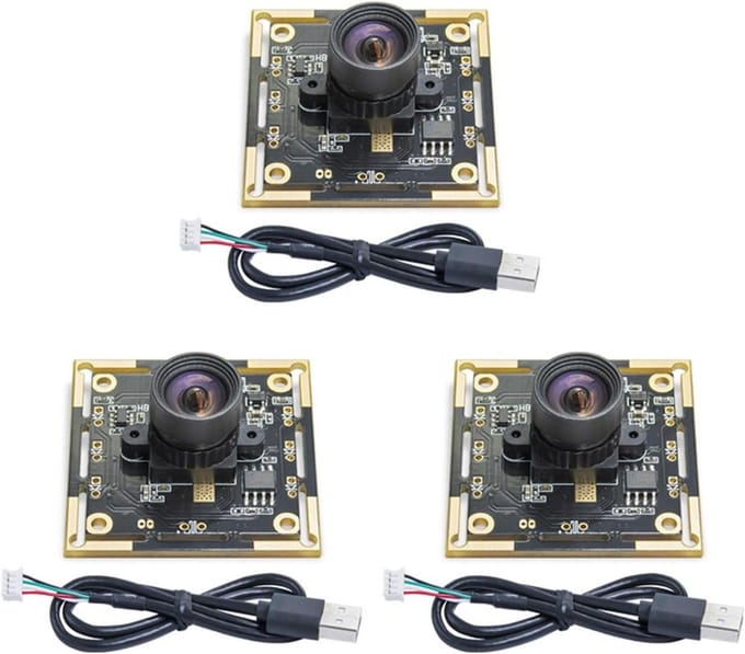 Cameramodules - Groothoek USB - Technische projecten - 100 graden gezichtsveld - 3 meter kabel - Zwart