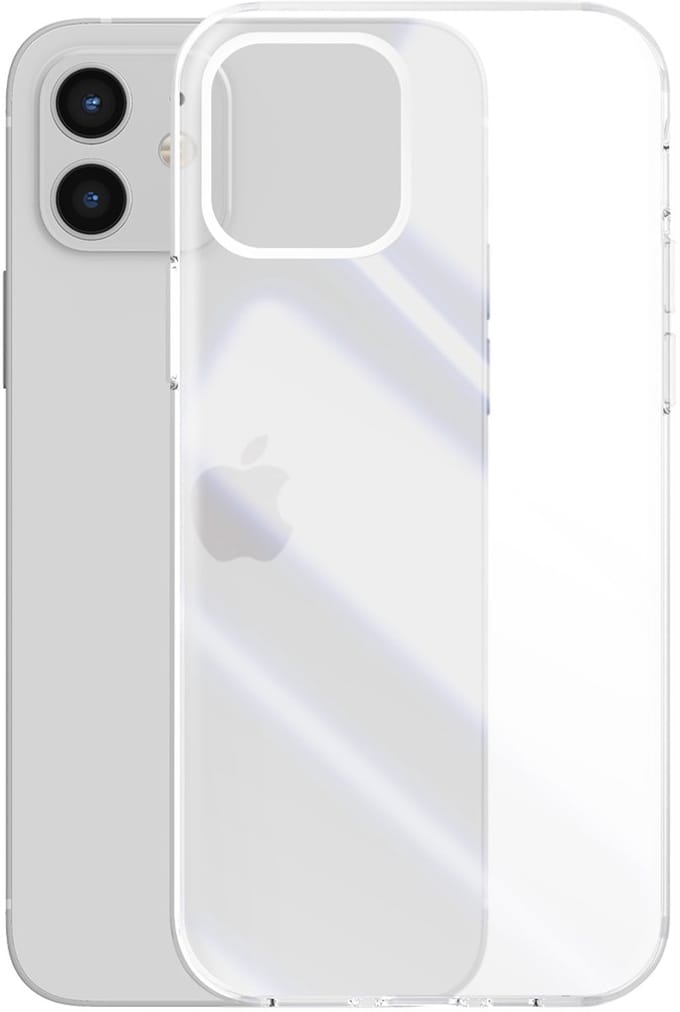 Just in Case Soft TPU case hoesje geschikt voor iPhone 12 en iPhone 12 Pro - transparant