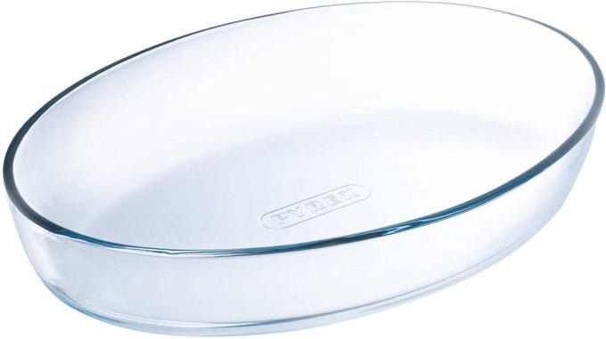 Pyrex - Iconic's Ovenschaal Ovaal 1,6 liter - Transparant - Borosilicaatglas