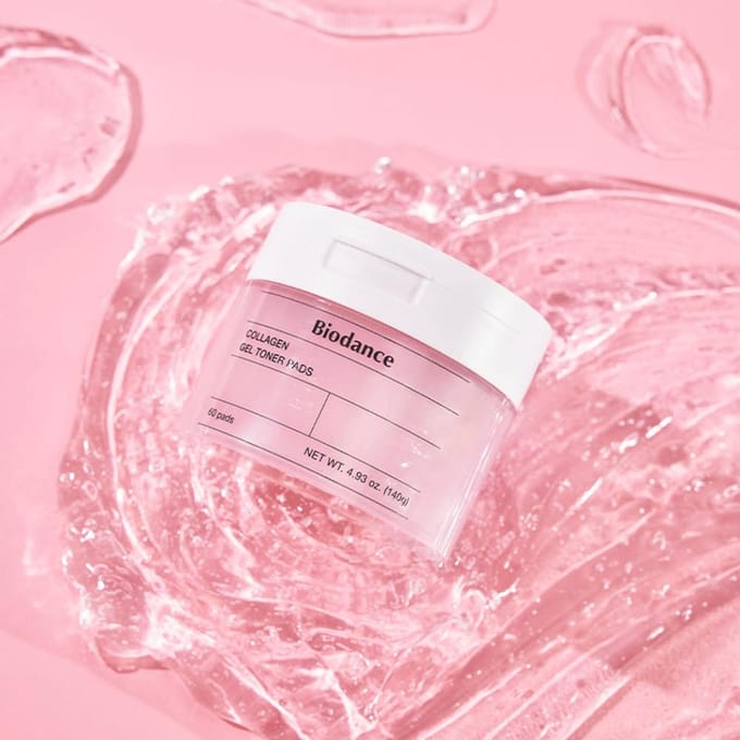 BIODANCE Collageen Gel Toner Pads Hydraterende & Verstevigende Gezichtspads 60 Vel 1 Pack (60 Sheets)