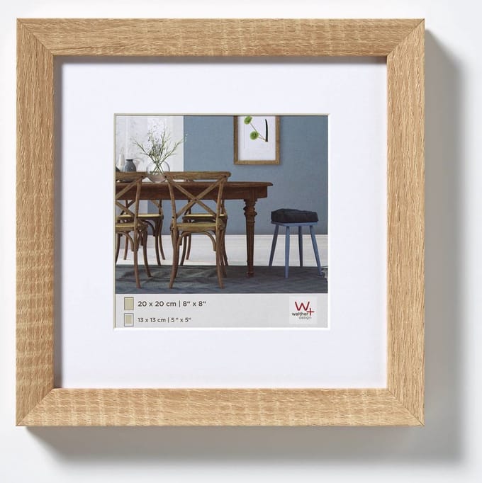 walther+ design EF330E Wissellijst Papierformaat: 30 x 30 cm (b x h) 30 cm x 30 cm Eiken