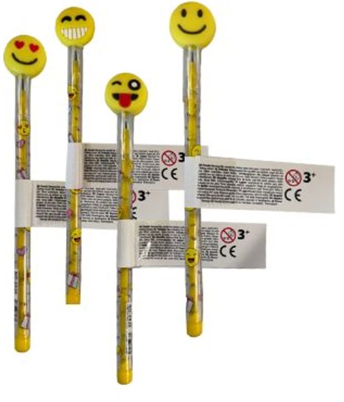 Potlood Smiley - grijs