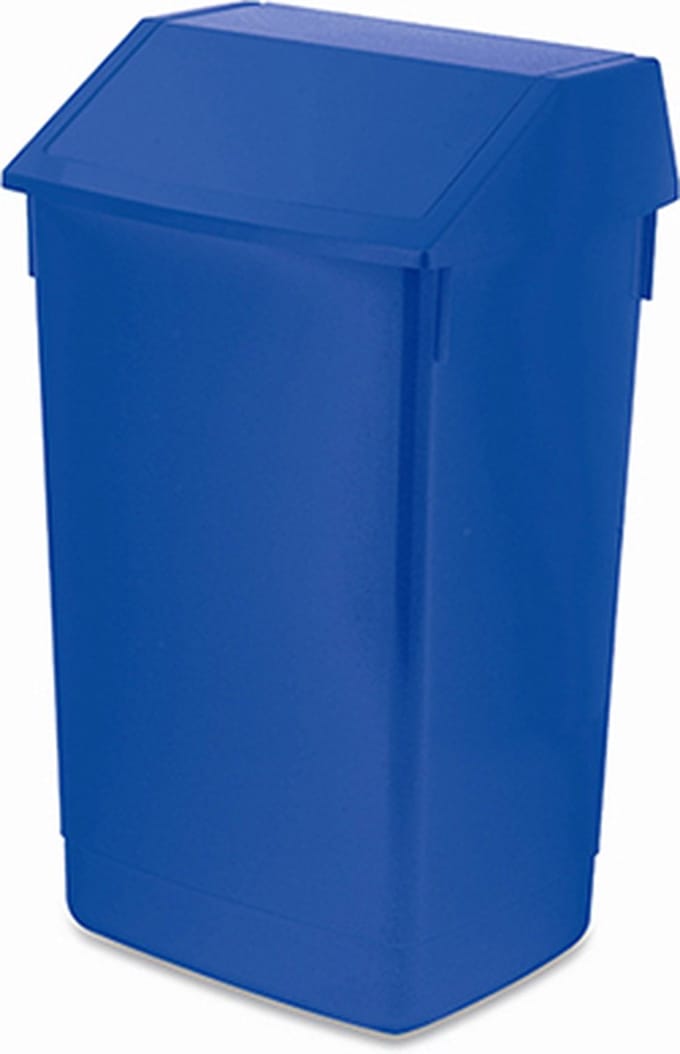 Prullenbak 'Sem' - 60 liter - Afvalbak - Swing deksel - Blauw