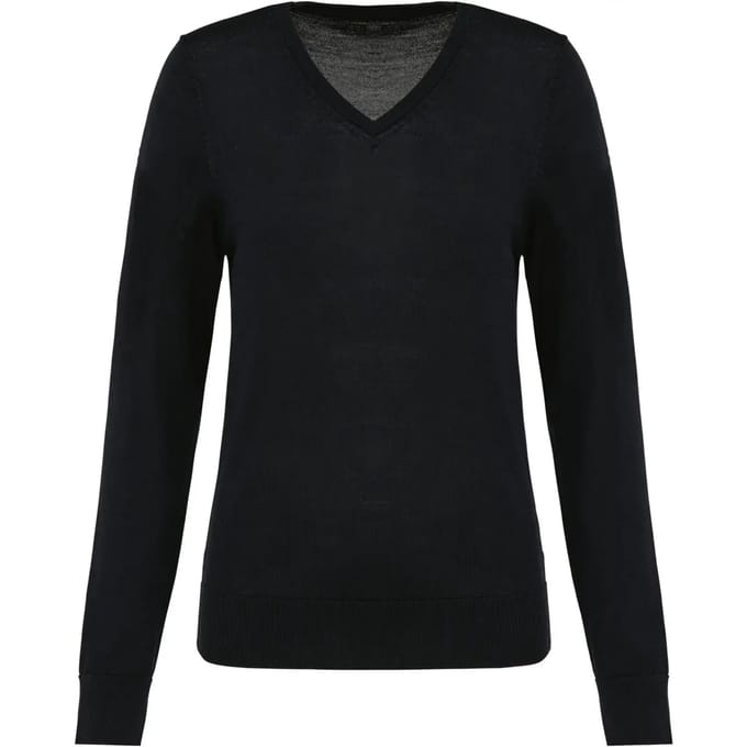 Damestrui Merino V-Hals Kariban Premium