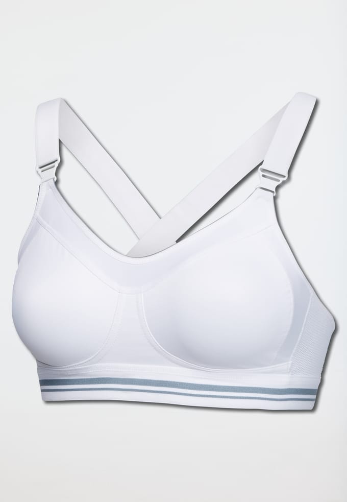 SCHIESSER Sportbeha bh (1-pack) - dames sportbeha actief high impact wit