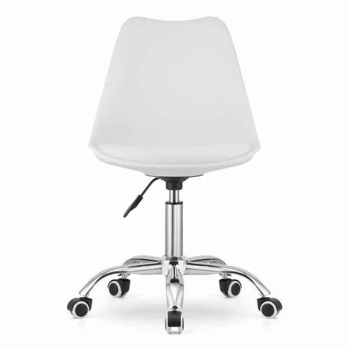Chaise de bureau - VIKING CHOICE - ALBA - Réglable en hauteur - Blanc - Design contemporain
