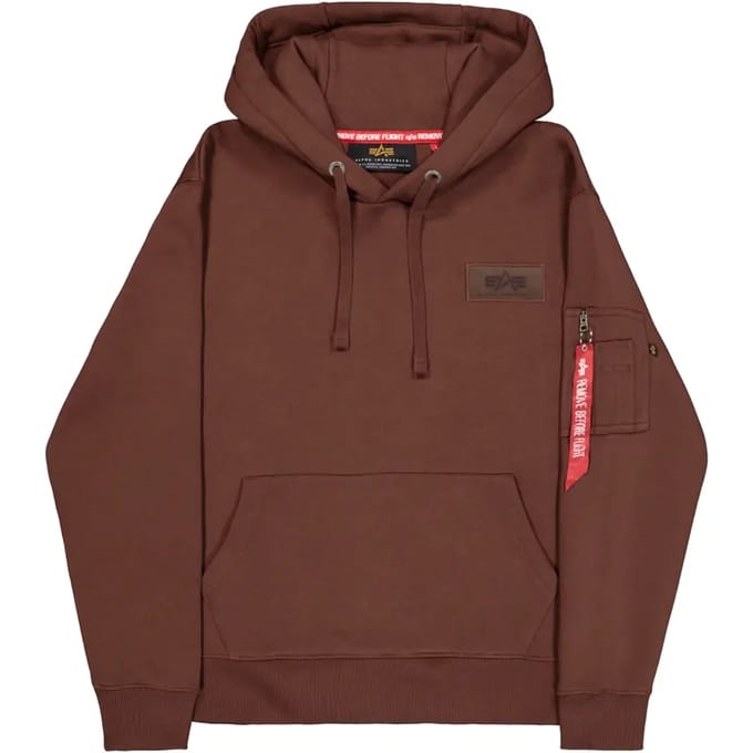 Hoody met bedrukking op de rug Alpha Industries