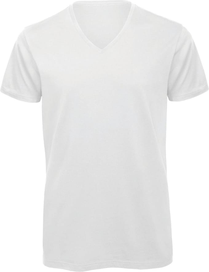B&C Organic Cotton Inspire V-neck T-shirt CGTM044 - White - S