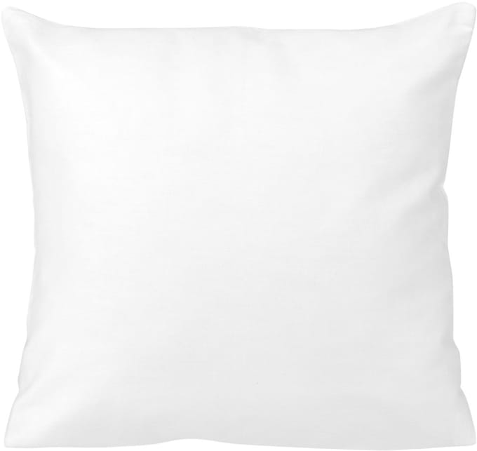 Dekoratieve Kussensloop 40x40cm - 100% Katoen Satijn Wit