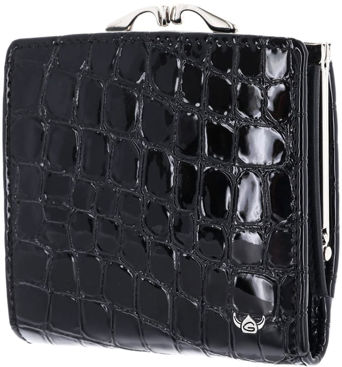 Golden Head Leren portemonnee Cayenne RFID Protect Bügelbörse 2049 Schwarz zwart