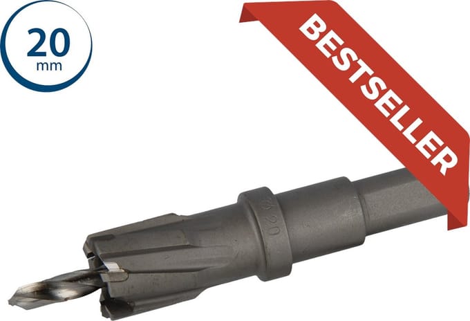 ProFit Endura gatfrees 20x25 mm met variabele HM vertanding met HSCO M35 centreerboor